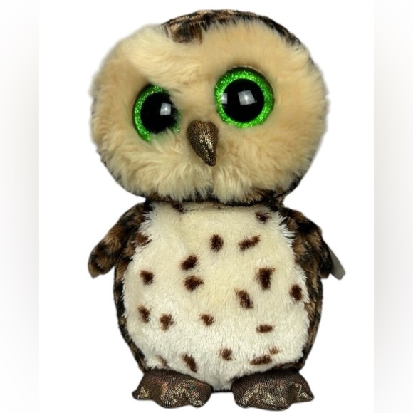 TY Beanie Boo Sammy the Owl Plush 2016 - Picture 1 of 12